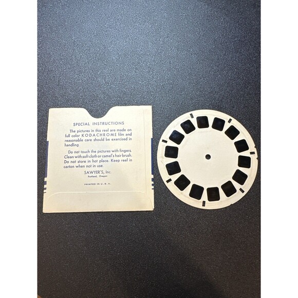 Vintage View-Master DR-46 National Parks Promo Preview Reel + Sleeve - Picture 2 of 4
